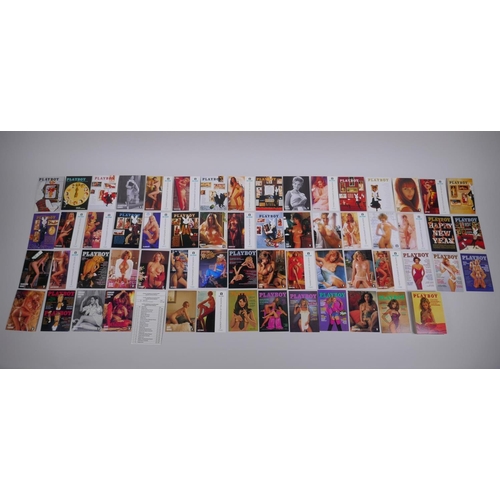 47 - A collection of assorted retro Playboy collector's cards, 6 x 9cm