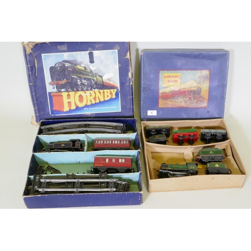 6 - A Hornby O Gauge M1 Goods Set, and a Tank Passenger Set No 41