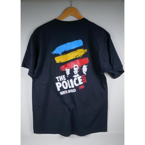 67 - A crew tour T-shirt for The Police North America 2008 tour, size L/G