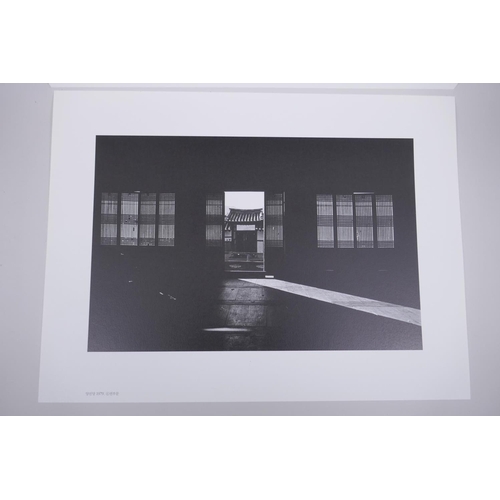 815 - Boo Moon, (South Korean, b.1955), Hahoe Village of Andong, two duotone plates taken from a portfolio... 