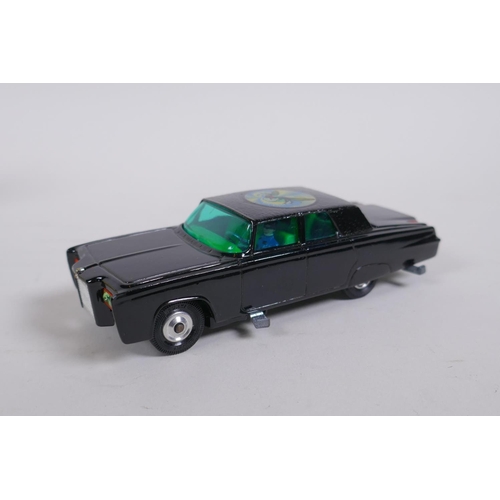 84 - Corgi Toys 258 Black Beauty Green Hornet Crime Fighting Car, complete with missiles and flying radar... 