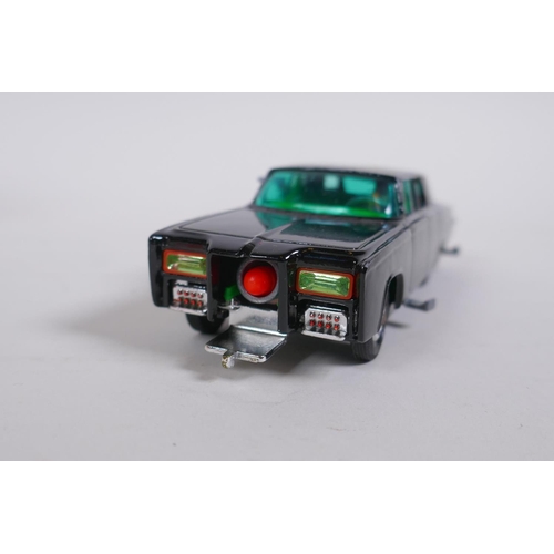 84 - Corgi Toys 258 Black Beauty Green Hornet Crime Fighting Car, complete with missiles and flying radar... 