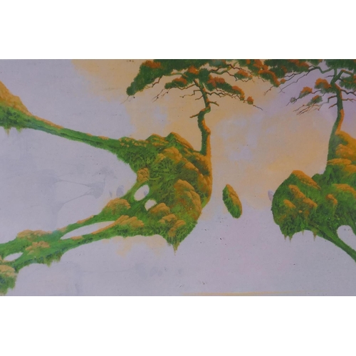 861 - Roger Dean (British, born 1944) 'The Progeny Paintings', set of eight lithoprints and a pencil signe... 