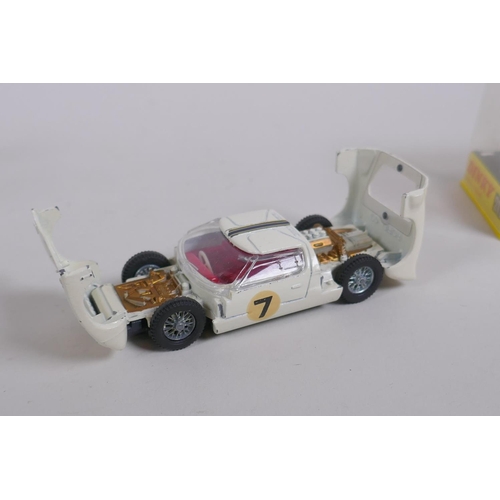 88 - Dinky 215 Ford GT Racing Car in plastic case, and Mercedes Benz C.111 Speedwheels No 224 in plastic ... 