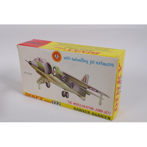 94 - Dinky Toys 722 Hawker Harrier in original box