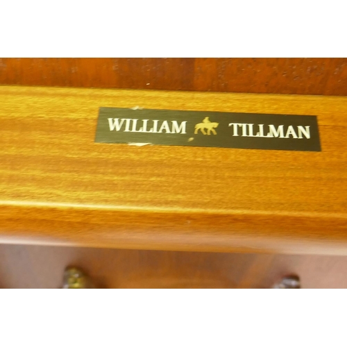 1025 - A Regency style inlaid mahogany breakfast table by William Tillman, with a tilt top, 170 x 118cm, 72... 