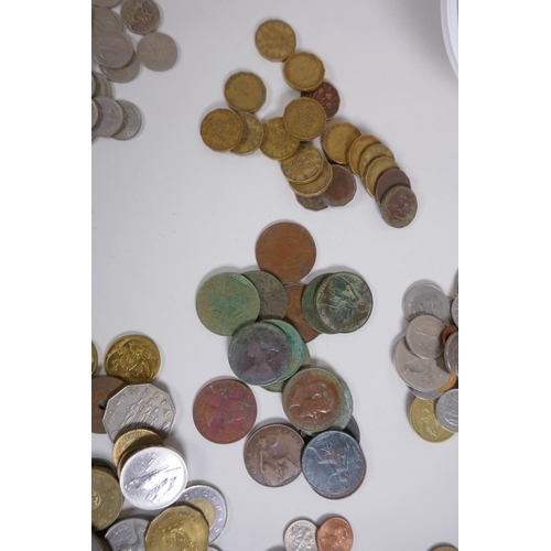 115 - A large quantity of C19th and C20th British and world coinage