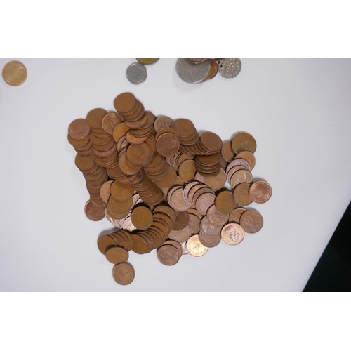 115 - A large quantity of C19th and C20th British and world coinage