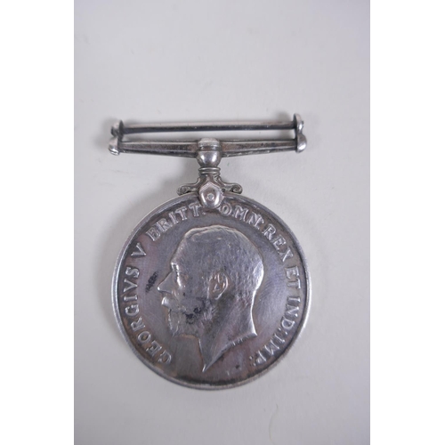 141 - The British War Medal 1914-1920, (1918), presented to Private G.H. Duncombe, Notts & Derry Regim... 