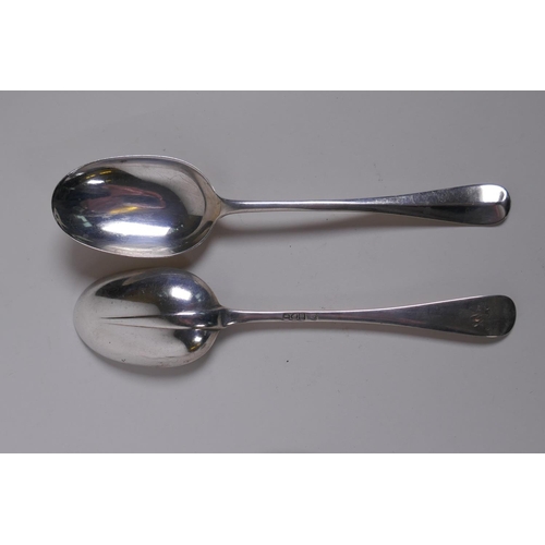 618 - A collection of antique silver flatware, mostly C19th, including six forks, mustard spoon, serving s... 