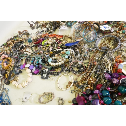 621 - A quantity of costume jewellery