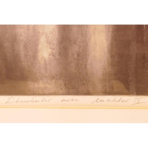 827 - Annabelle Moreau, Deambuler avec Mahler I and IV, a pair of limited edition engravings, signed and n... 