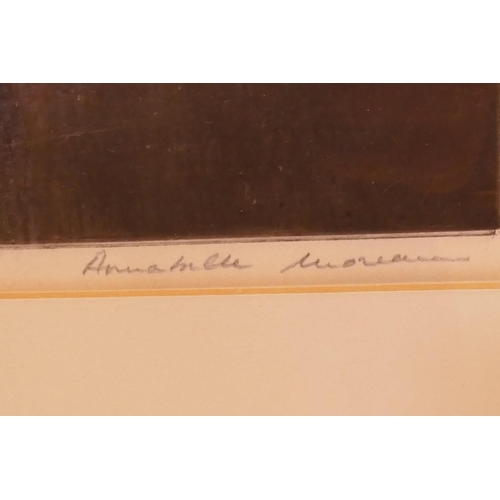 827 - Annabelle Moreau, Deambuler avec Mahler I and IV, a pair of limited edition engravings, signed and n... 