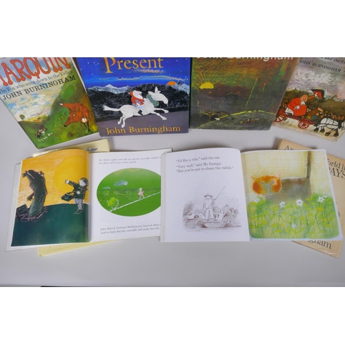 88 - A collection of books illustrated by John Burningham, including the US first edition of Chitty Chitt... 
