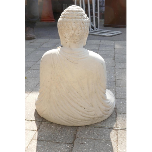 1086 - A reconstituted stone figure of Buddha, 42cm high