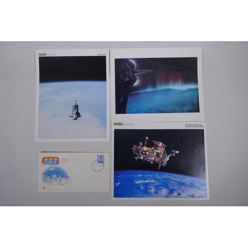 109 - Of Space Interest: Six Pana-Vue Superdia photographic slides featuring NASA photographs of the histo... 