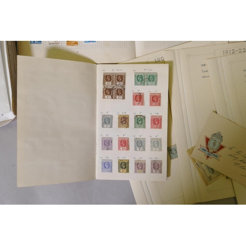 13 - A postage stamp collection, UK, dominions, Commonwealth and world, particularly Fiji