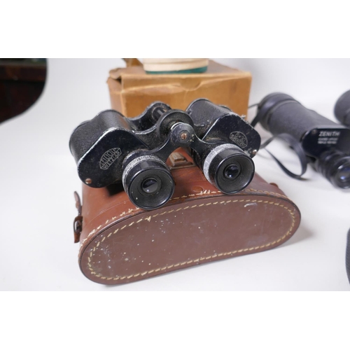 144 - Three vintage medium format film cameras including two Voigtlander Brilliant Compur and Lubitel 2, a... 