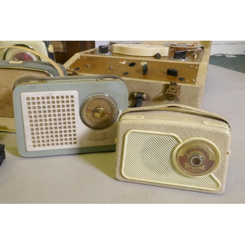 34 - A collection of vintage valve and transistor radios, Bush, Perdio, Figaro, Alba, Decca, Fidelity etc