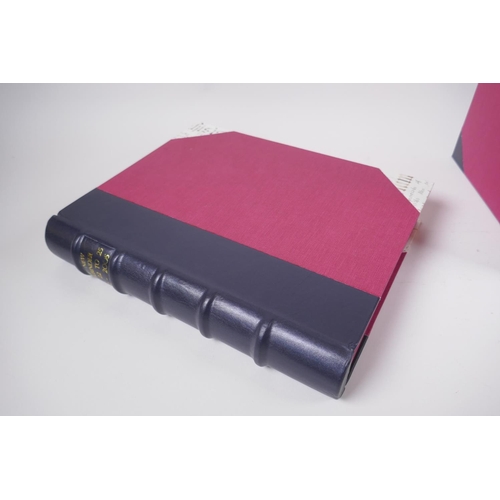 72 - The New Bookbinder, Vols 1-42, (1981-2002) published by Designer Bookbinders, housed in bespoke Sola... 