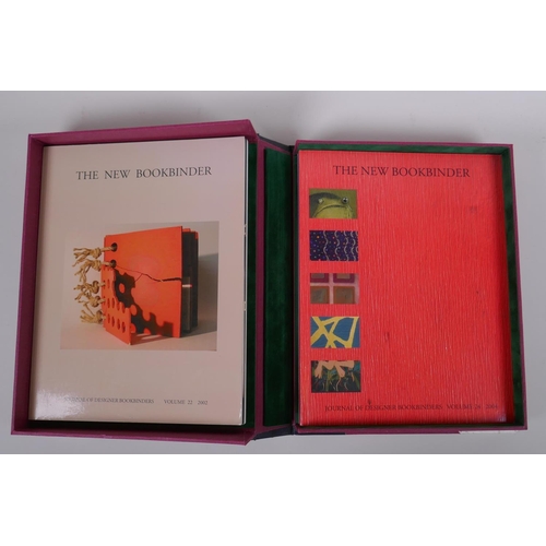 72 - The New Bookbinder, Vols 1-42, (1981-2002) published by Designer Bookbinders, housed in bespoke Sola... 