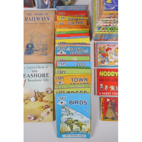 76 - A collection of vintage children's books including various Noddy Volumes (1-14, many duplicates), No... 