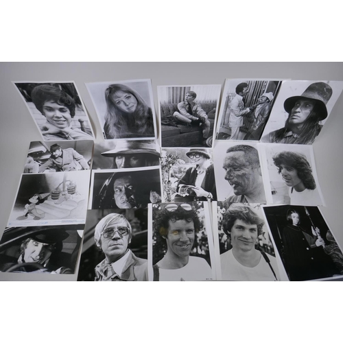 78 - A quantity of black and white press and promotional photographs relating to films, including The Roc... 