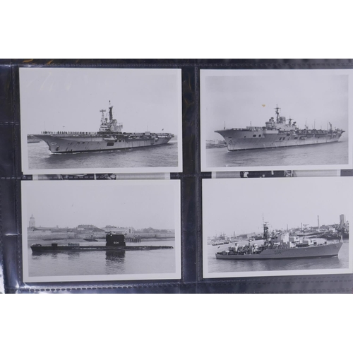 129 - A large quantity of photographs, service books, cuttings etc. relating to the Navy and Airforce