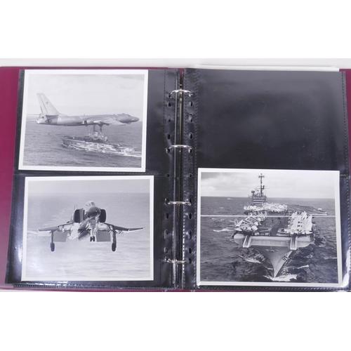 129 - A large quantity of photographs, service books, cuttings etc. relating to the Navy and Airforce