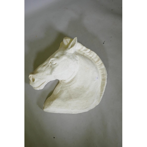 110 - Ackroyd & Harvey (Heather Ackroyd and Dan Harvey, British, b1959/1959), plaster relief horse's h... 