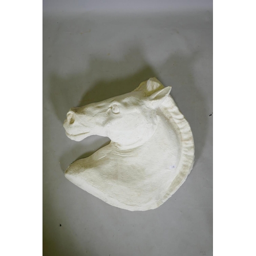 110 - Ackroyd & Harvey (Heather Ackroyd and Dan Harvey, British, b1959/1959), plaster relief horse's h... 