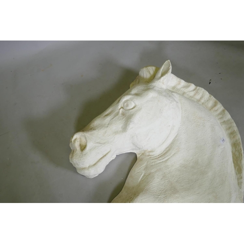 110 - Ackroyd & Harvey (Heather Ackroyd and Dan Harvey, British, b1959/1959), plaster relief horse's h... 