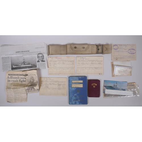 129 - A large quantity of photographs, service books, cuttings etc. relating to the Navy and Airforce