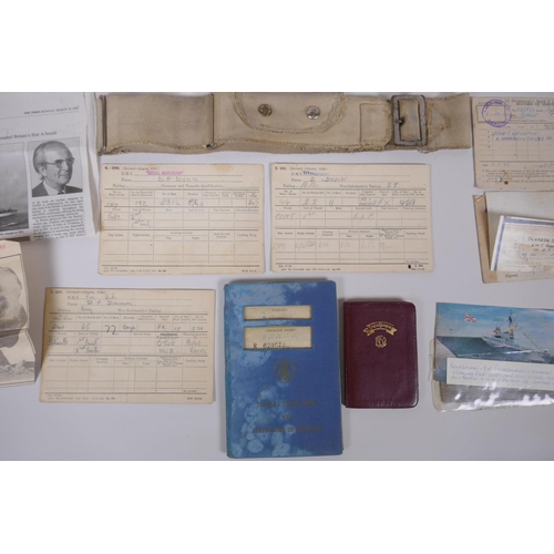 129 - A large quantity of photographs, service books, cuttings etc. relating to the Navy and Airforce