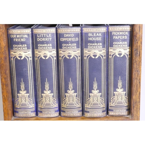 2 - Charles Dickens, the works of Charles Dickens in fifteen volumes, 'an exact facsimile in every detai... 