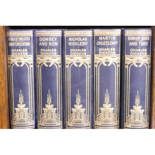 2 - Charles Dickens, the works of Charles Dickens in fifteen volumes, 'an exact facsimile in every detai... 