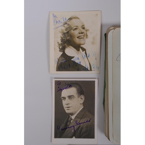 22 - A 1940s/50s autograph album relating to the Jenny Jones West End musical, with autographs and signed... 