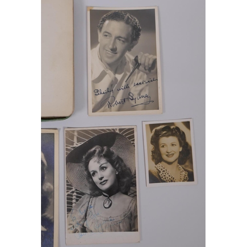 22 - A 1940s/50s autograph album relating to the Jenny Jones West End musical, with autographs and signed... 