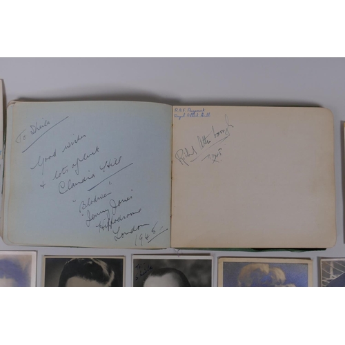 22 - A 1940s/50s autograph album relating to the Jenny Jones West End musical, with autographs and signed... 