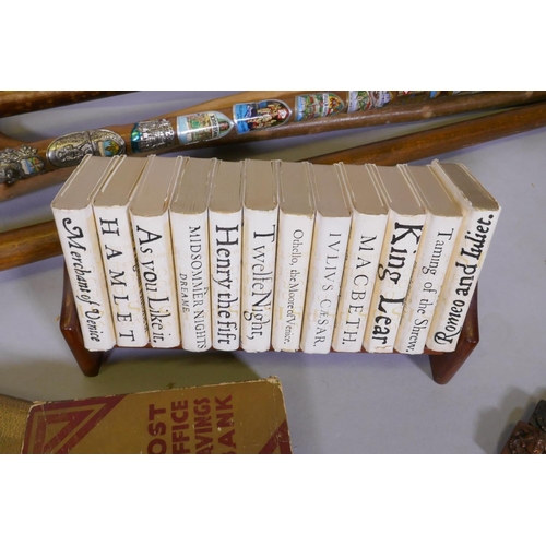 36 - A set of twelve 'Midget' Classics gilt edged Shakespeare volumes, published by Burgess & Bower L... 