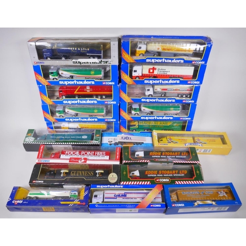 38 - A large collection of Corgi Superhaulers diecast model trucks to include TY86605, 59524, TY86704, 59... 