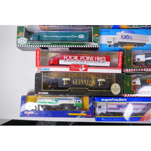 38 - A large collection of Corgi Superhaulers diecast model trucks to include TY86605, 59524, TY86704, 59... 