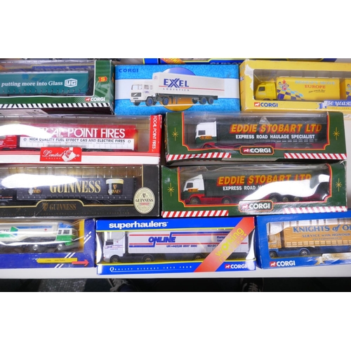 38 - A large collection of Corgi Superhaulers diecast model trucks to include TY86605, 59524, TY86704, 59... 