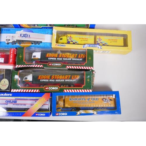 38 - A large collection of Corgi Superhaulers diecast model trucks to include TY86605, 59524, TY86704, 59... 