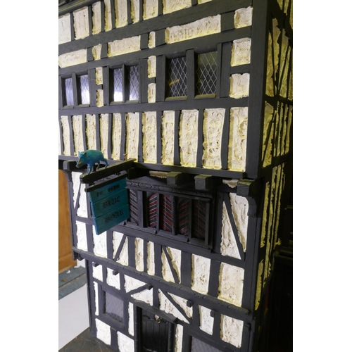 6 - D.C. Hearn, 'Ye Olde Blue Boar', a dolls' house model of a Tudor Tavern, featured in an article in A... 