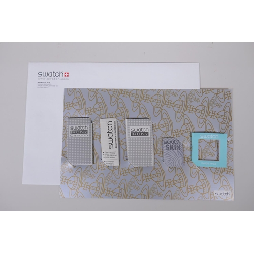 説明書兼用カードセット／FLYING TIME／Vivienne✕swatch 楽天市場】Vivienne Westwood×Swatch Flying Time Box Set 2001S