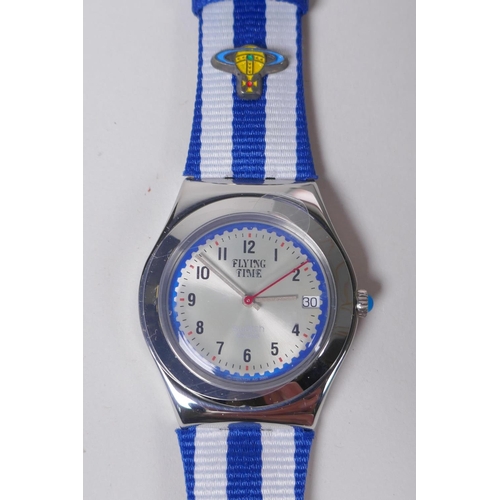 A Swatch and Vivienne Westwood 'Flying Time' watch collection