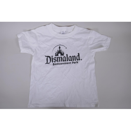 73 - A Banksy Dismaland Kids T-shirt (7-8), with an email purchase order