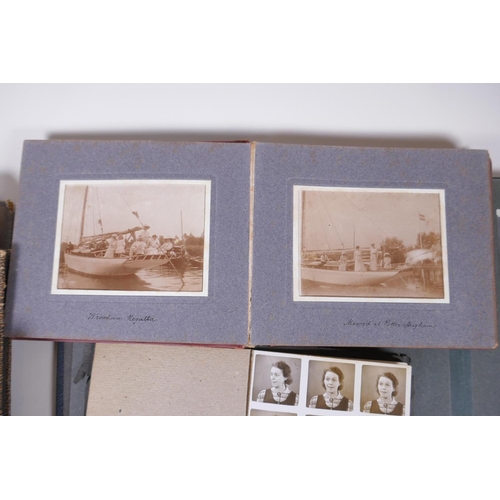 84 - A collection of early C20th photograph albums of social historical interest, including many photos f... 