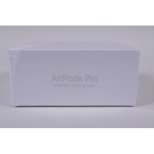 144 - A pair of unopened Apple AirPods Pro with a MagSafe charging case, RRP £249